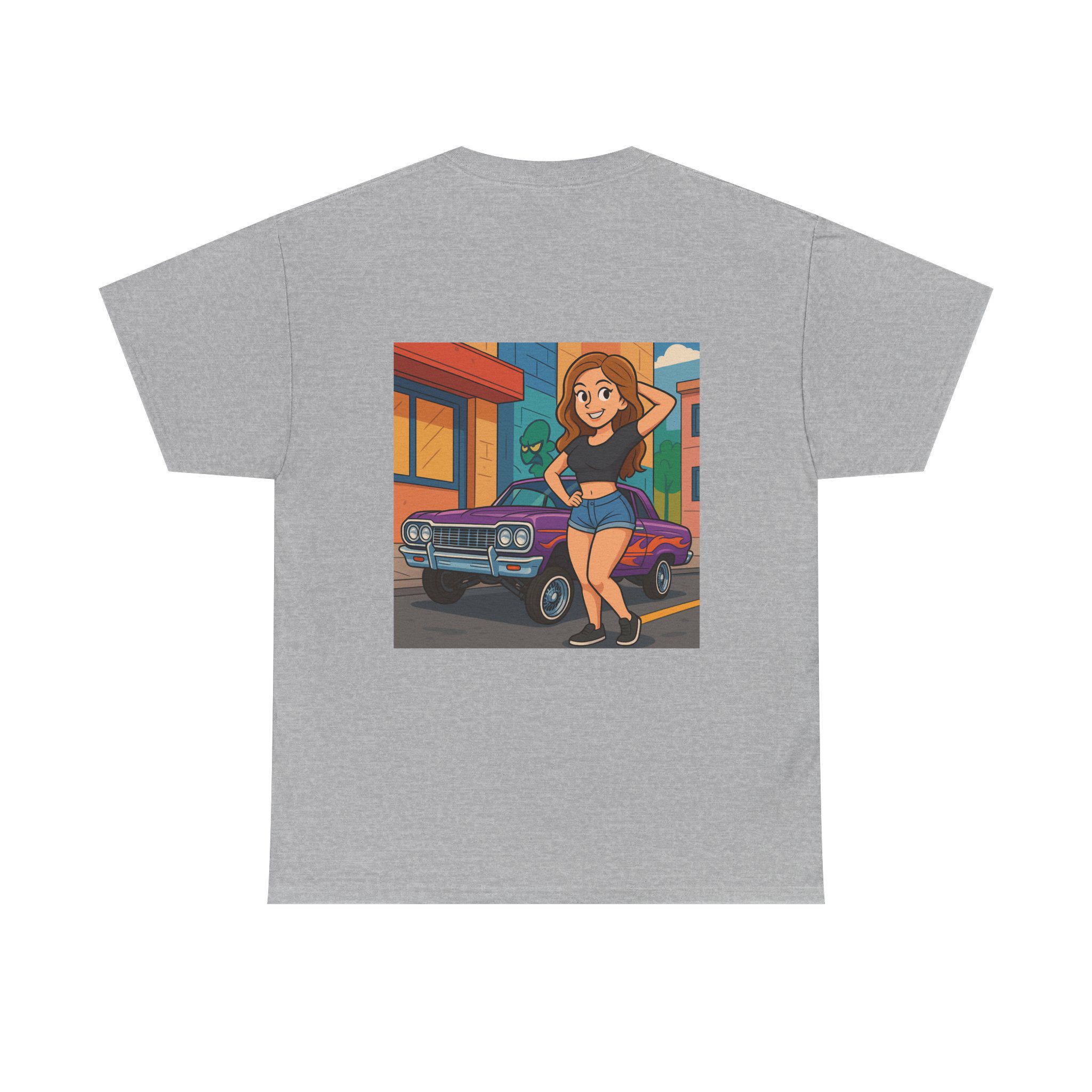 ACHLOWRIDER10 - 2 Sided Graphic Tee | Unisex Heavy Cotton Tee for Lowrider Lovers, Gifts, Retro Old School Vibes, Summer Wear, Casual Car Show Fashion - Image 32