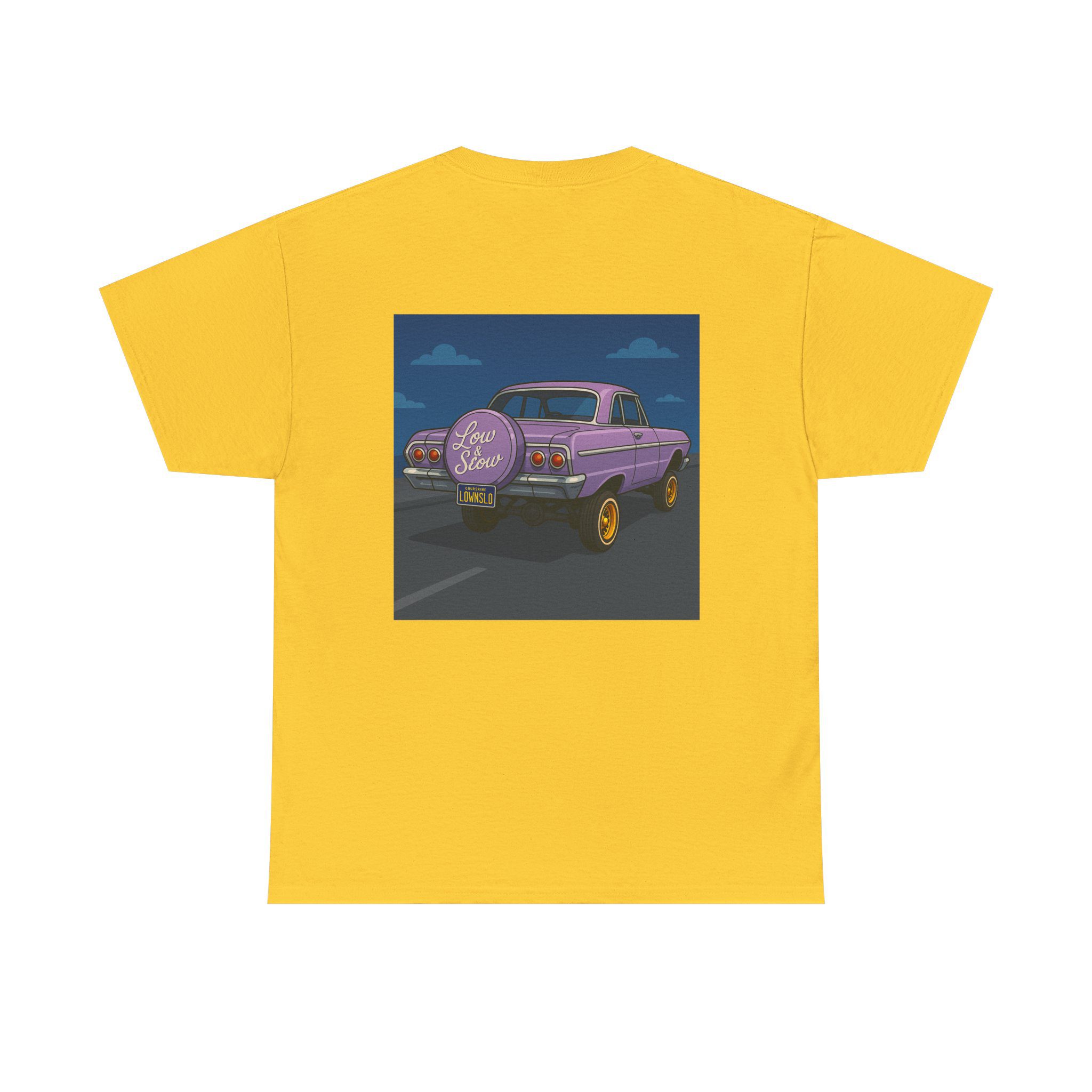 ACHLOWRIDER1 - 2 Sided Graphic Tee | Unisex Heavy Cotton Tee for Lowrider Lovers, Gifts, Retro Old School Vibes, Summer Wear, Casual Car Show Fashion - Image 17