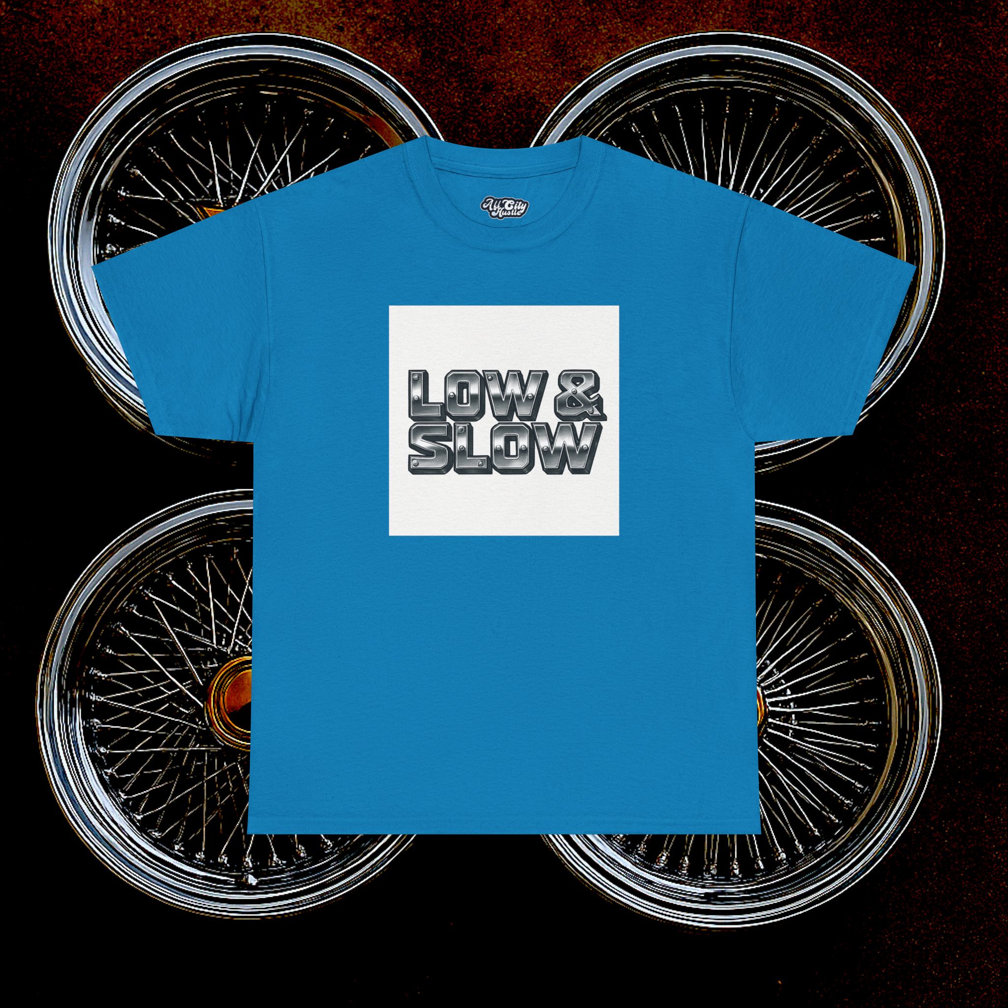 ACHLOWRIDER12 - 2 Sided Graphic Tee | Unisex Heavy Cotton Tee for Lowrider Lovers, Gifts, Retro Old School Vibes, Summer Wear, Casual Car Show Fashion - Image 4