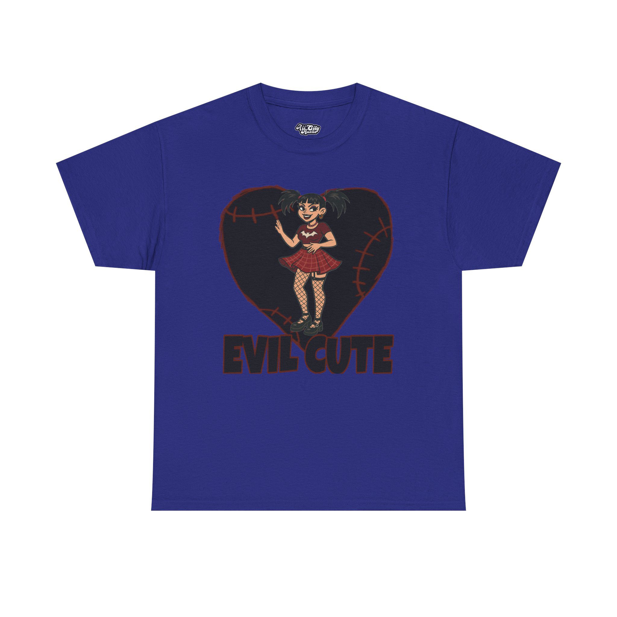DARK1 Evil Cute Graphic Tee, Unisex Cotton Tee, Trendy T-Shirt, Casual Wear, Gift for Her, Halloween Apparel - Image 14