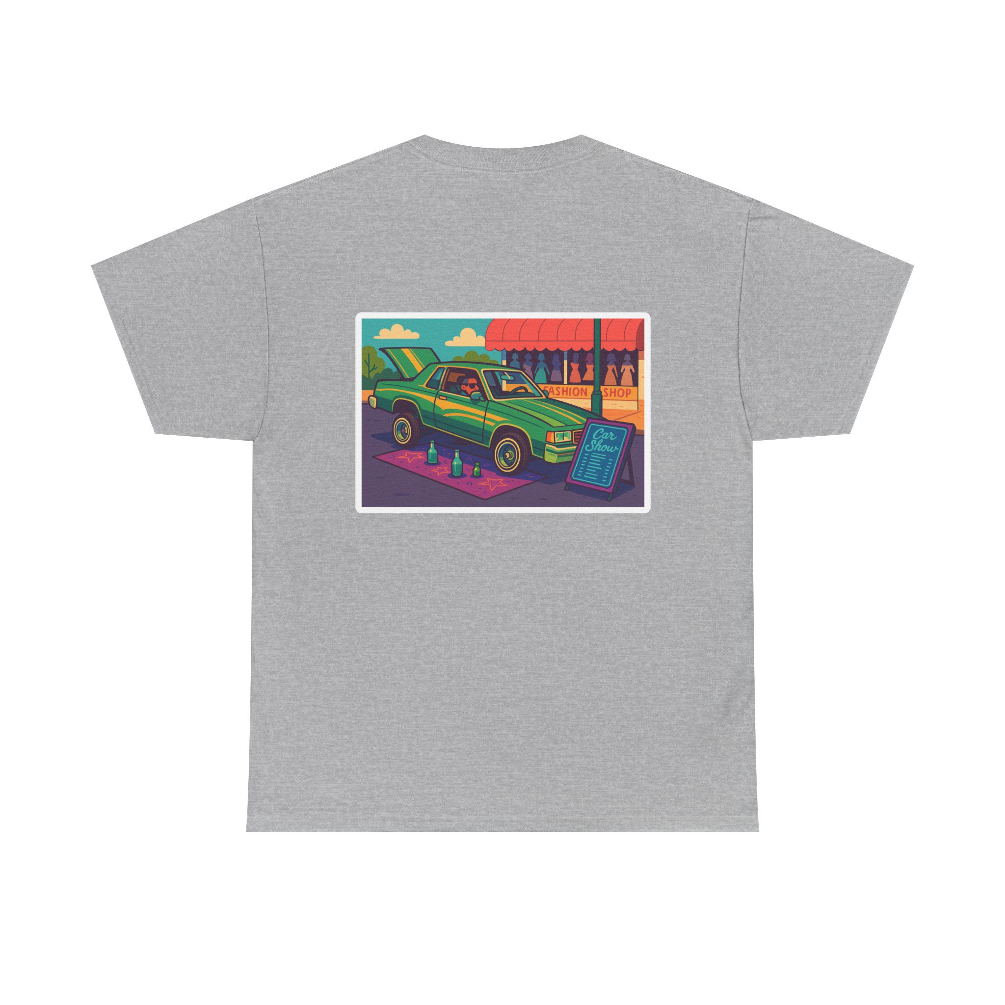 ACHLOWRIDER34 - 2 Sided Graphic Tee | Unisex Heavy Cotton Tee for Lowrider Lovers, Gifts, Retro Old School Vibes, Summer Wear, Casual Car Show Fashion - Image 35