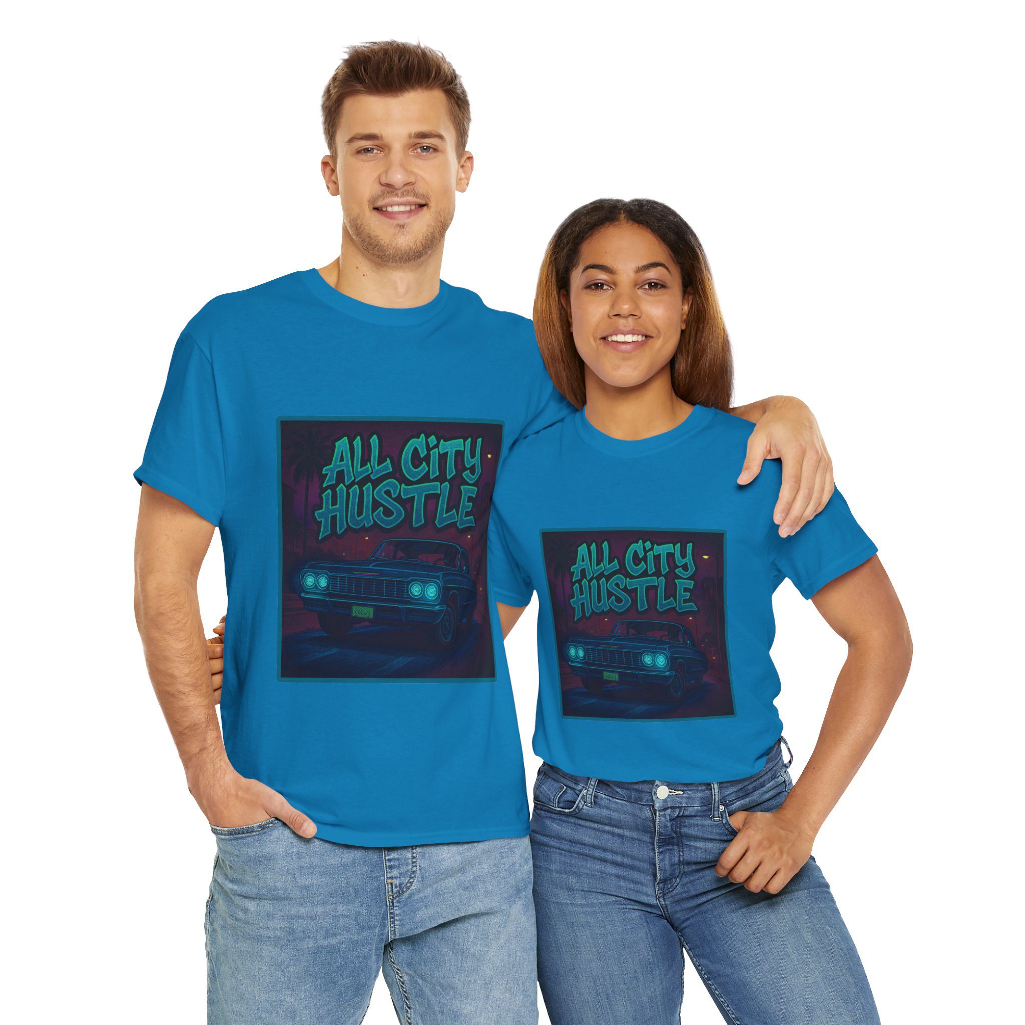 ACHLOWRIDER11 - 2 Sided Graphic Tee | Unisex Heavy Cotton Tee for Lowrider Lovers, Gifts, Retro Old School Vibes, Summer Wear, Casual Car Show Fashion - Image 3