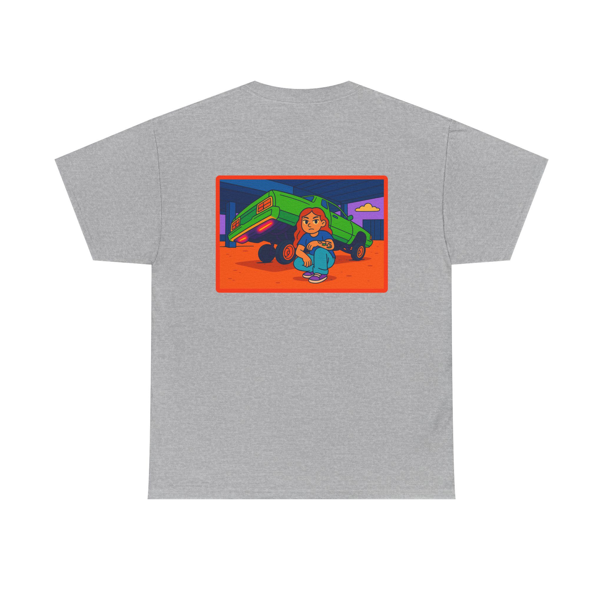 ACHLOWRIDER35 - 2 Sided Graphic Tee | Unisex Heavy Cotton Tee for Lowrider Lovers, Gifts, Retro Old School Vibes, Summer Wear, Casual Car Show Fashion - Image 35