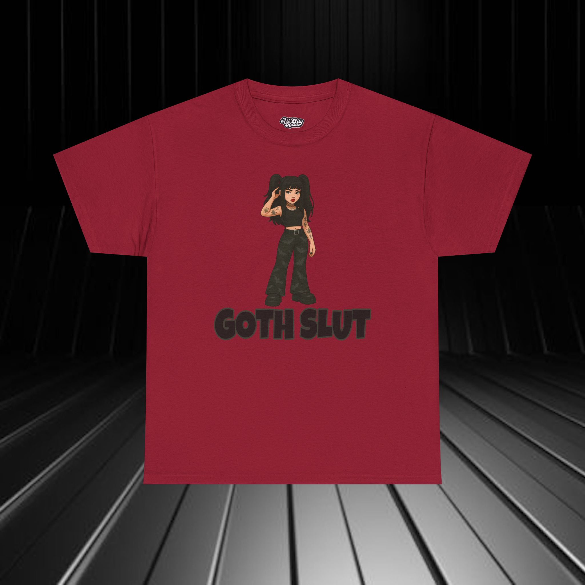 DARK11 Evil Cute Graphic Tee, Unisex Cotton Tee, Trendy T-Shirt, Casual Wear, Gift for Her, Dark Apparel - Image 2