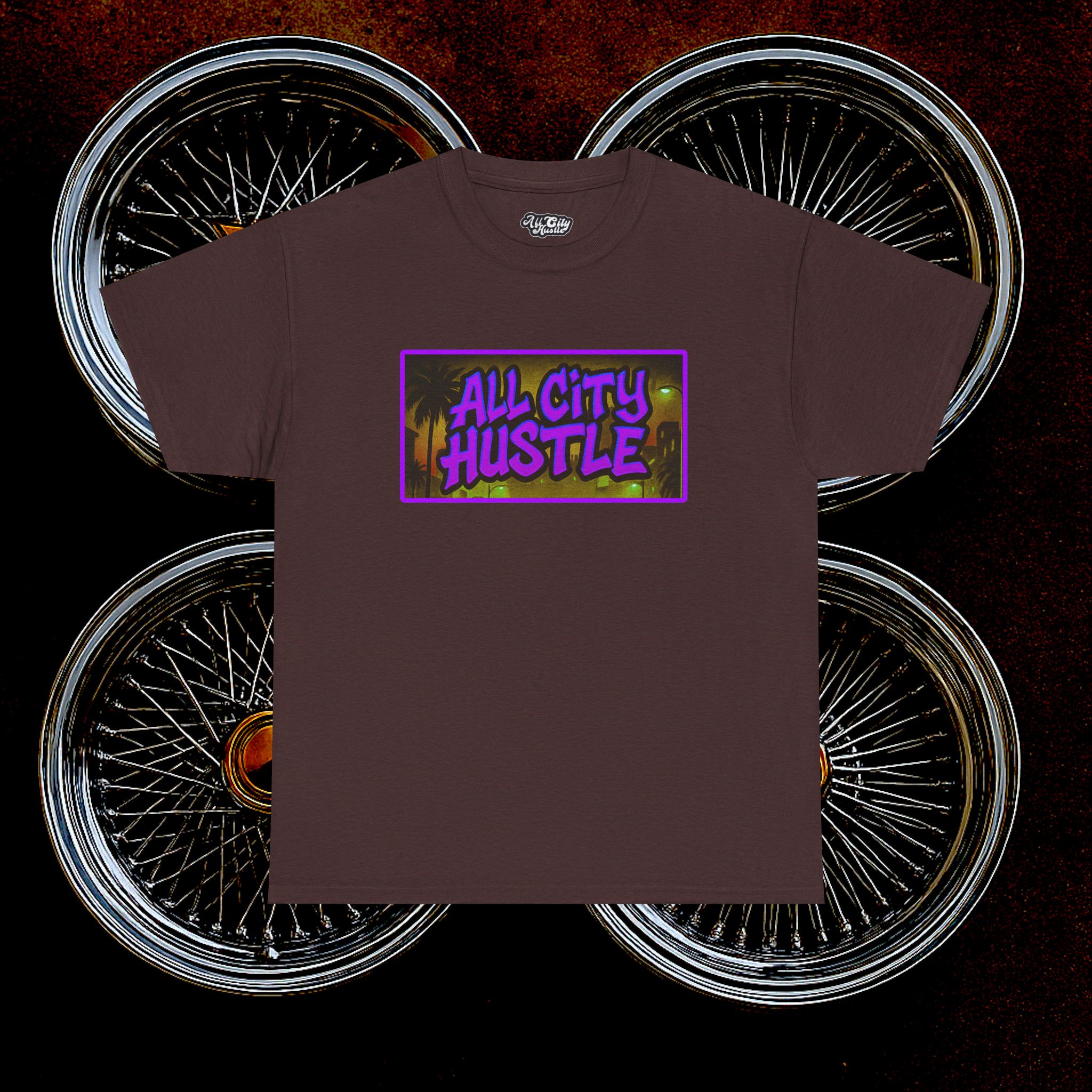 ACHLOWRIDER13 - 2 Sided Graphic Tee | Unisex Heavy Cotton Tee for Lowrider Lovers, Gifts, Retro Old School Vibes, Summer Wear, Casual Car Show Fashion - Image 28