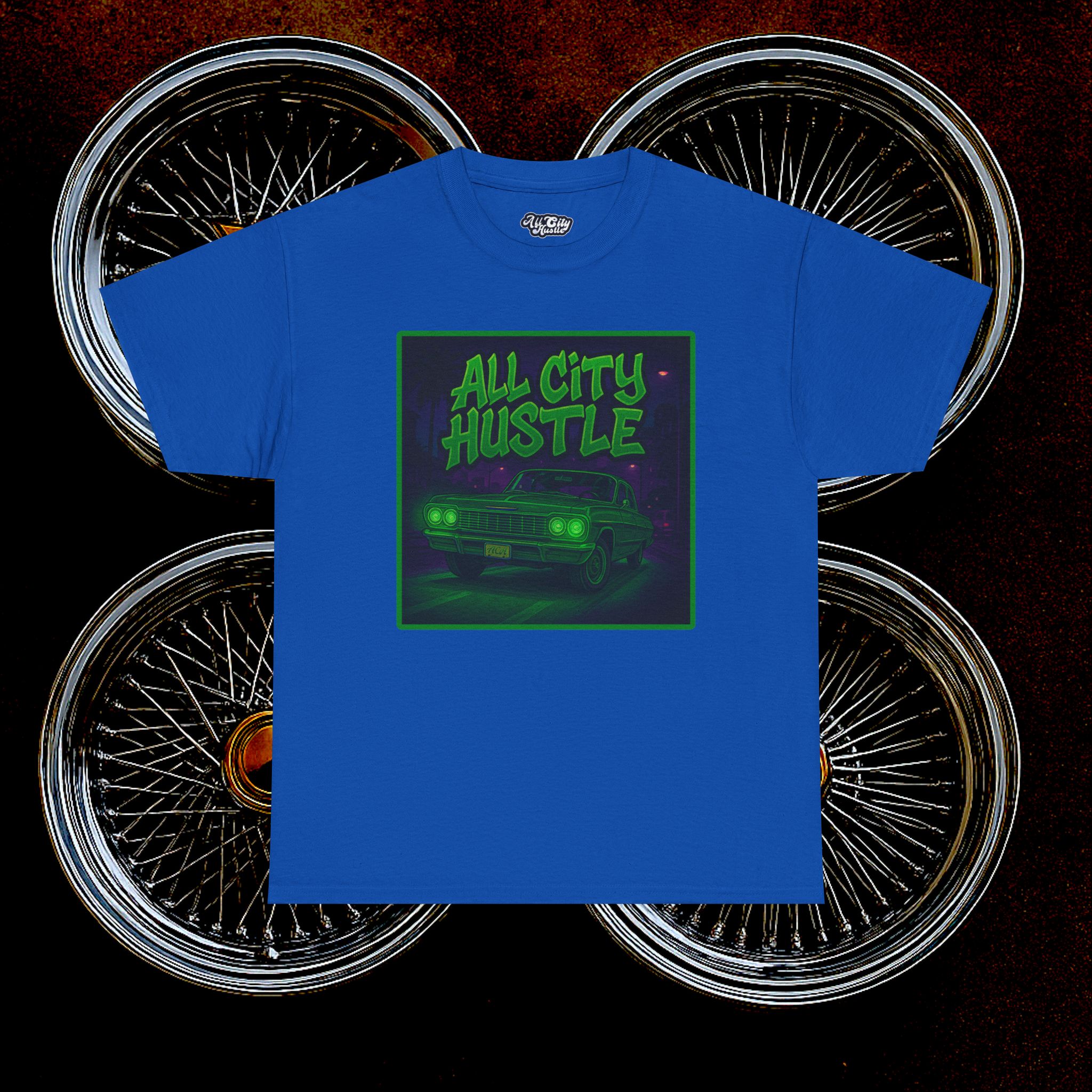 ACHLOWRIDER18 - 2 Sided Graphic Tee | Unisex Heavy Cotton Tee for Lowrider Lovers, Gifts, Retro Old School Vibes, Summer Wear, Casual Car Show Fashion - Image 37
