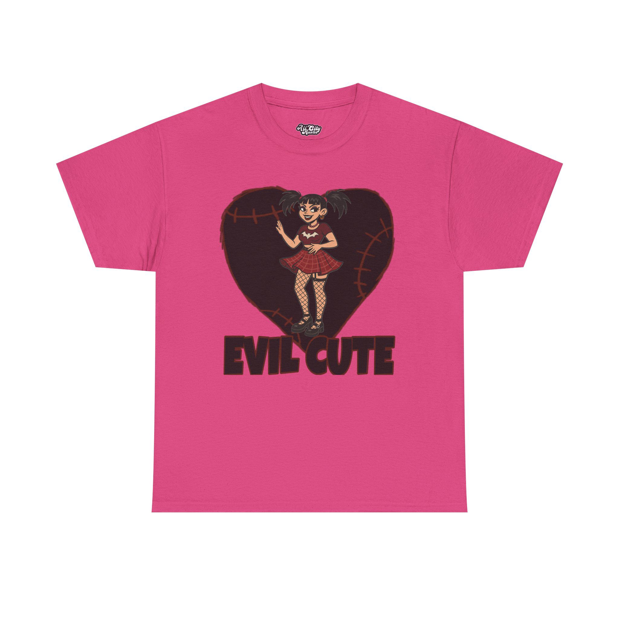 DARK1 Evil Cute Graphic Tee, Unisex Cotton Tee, Trendy T-Shirt, Casual Wear, Gift for Her, Halloween Apparel - Image 8