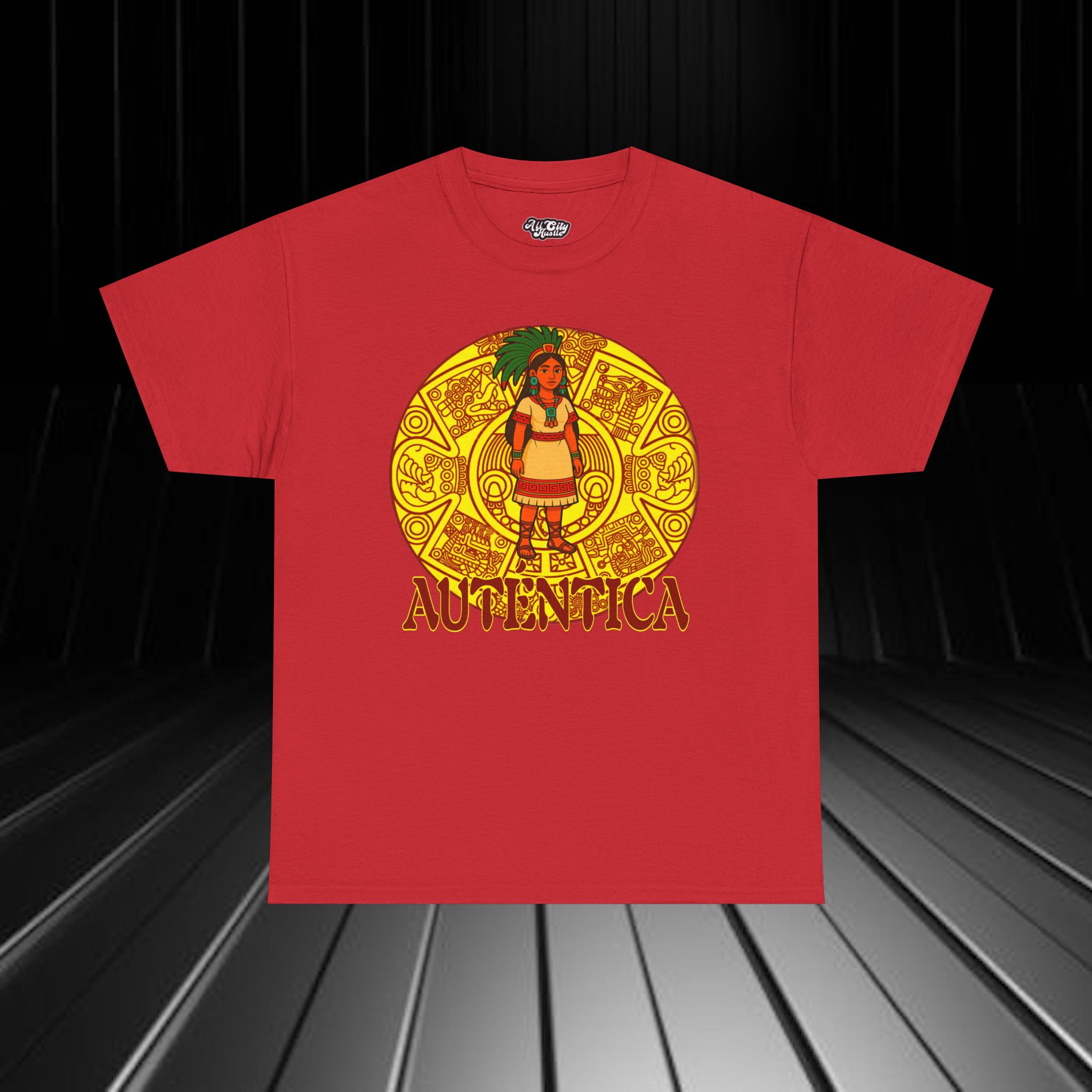 NATIVE9 Tribal Inspired Tee - Unisex Heavy Cotton Graphic T-Shirt, Casual Wear, Festival Apparel, Unique Gift, Outdoor Enthusiast, Native Culture - Image 4