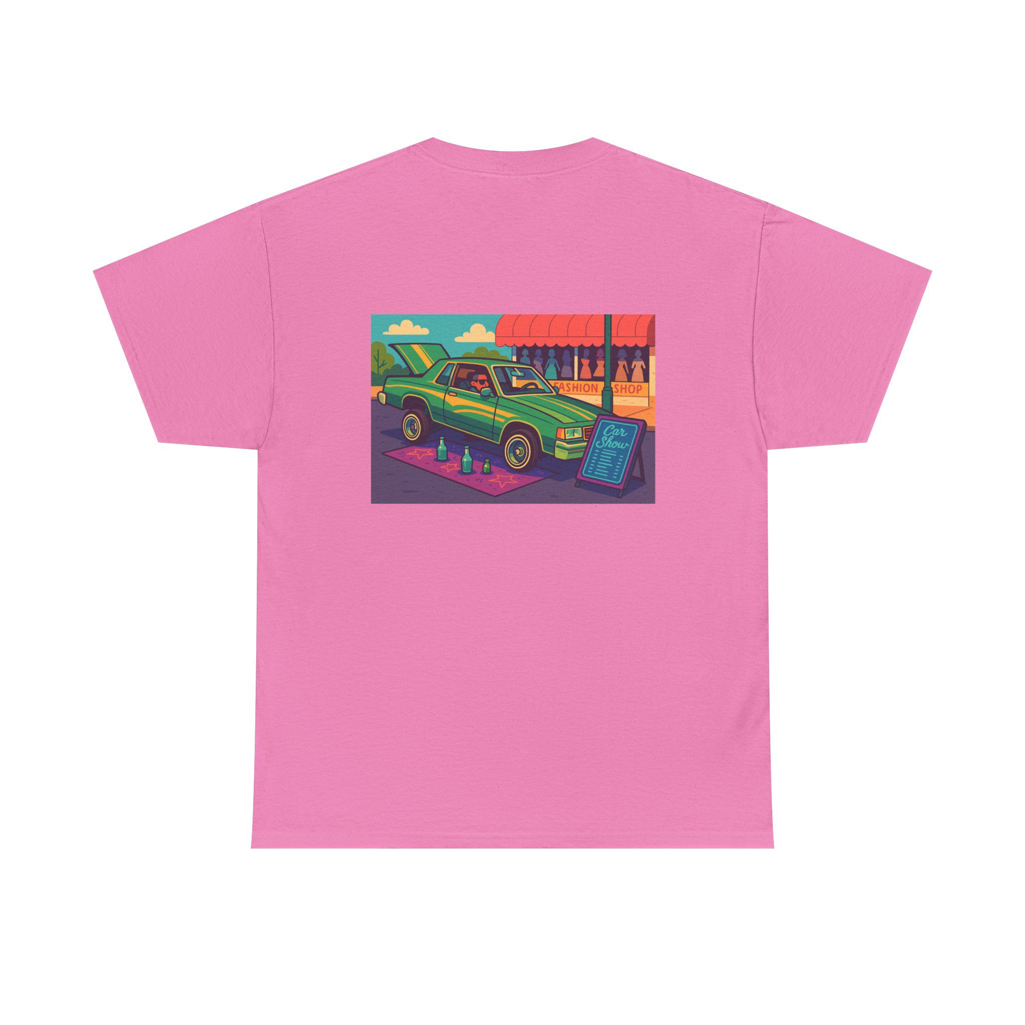 ACHLOWRIDER17 - 2 Sided Graphic Tee | Unisex Heavy Cotton Tee for Lowrider Lovers, Gifts, Retro Old School Vibes, Summer Wear, Casual Car Show Fashion - Image 17