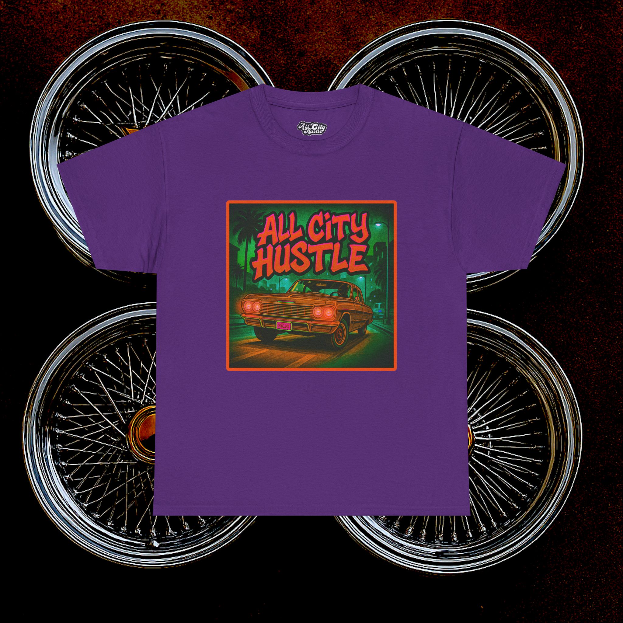 ACHLOWRIDER33 - 2 Sided Graphic Tee | Unisex Heavy Cotton Tee for Lowrider Lovers, Gifts, Retro Old School Vibes, Summer Wear, Casual Car Show Fashion - Image 13