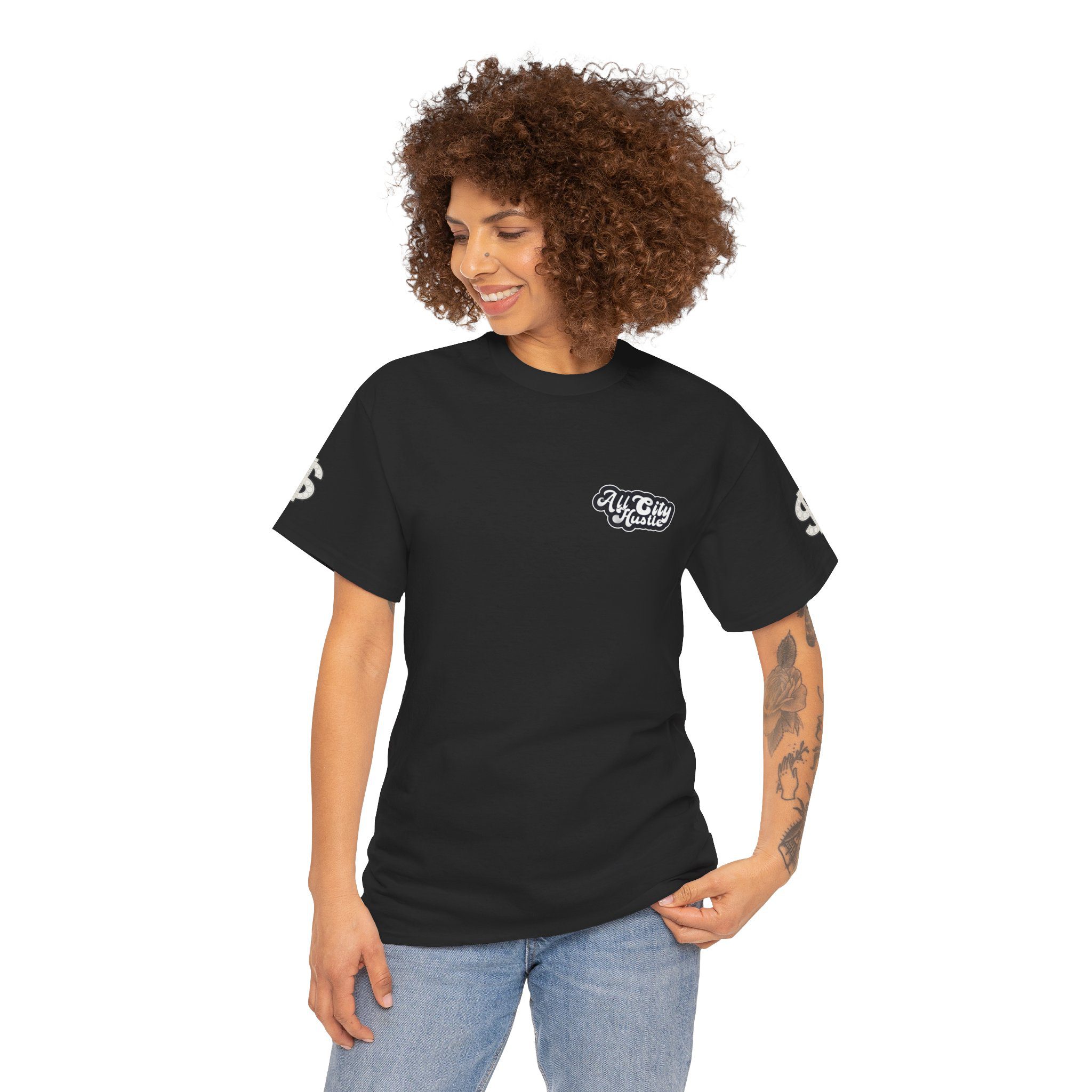 SH1 SPORTS HUSTLE 2 Sided Unisex Cotton Tee - Perfect for Sports Players, Sports Fans, Physical Fitness, Sports Events, Streetwear Fashion, Gifts, Everyday Comfort & More - Image 3