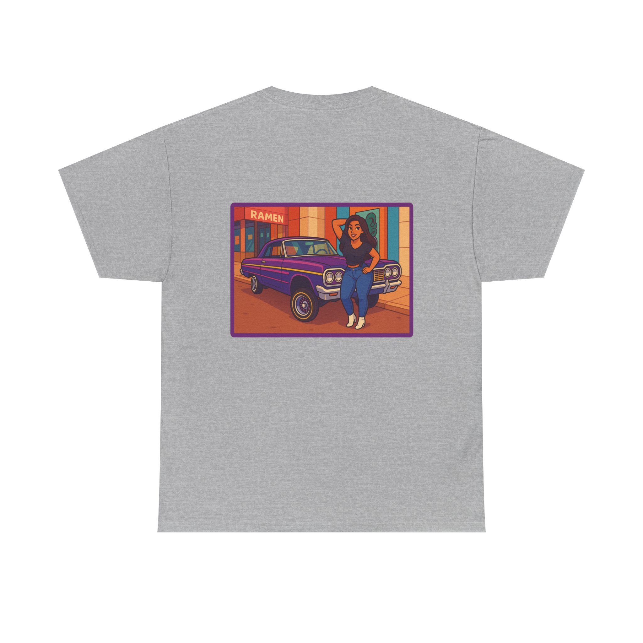 ACHLOWRIDER38 - 2 Sided Graphic Tee | Unisex Heavy Cotton Tee for Lowrider Lovers, Gifts, Retro Old School Vibes, Summer Wear, Casual Car Show Fashion - Image 35