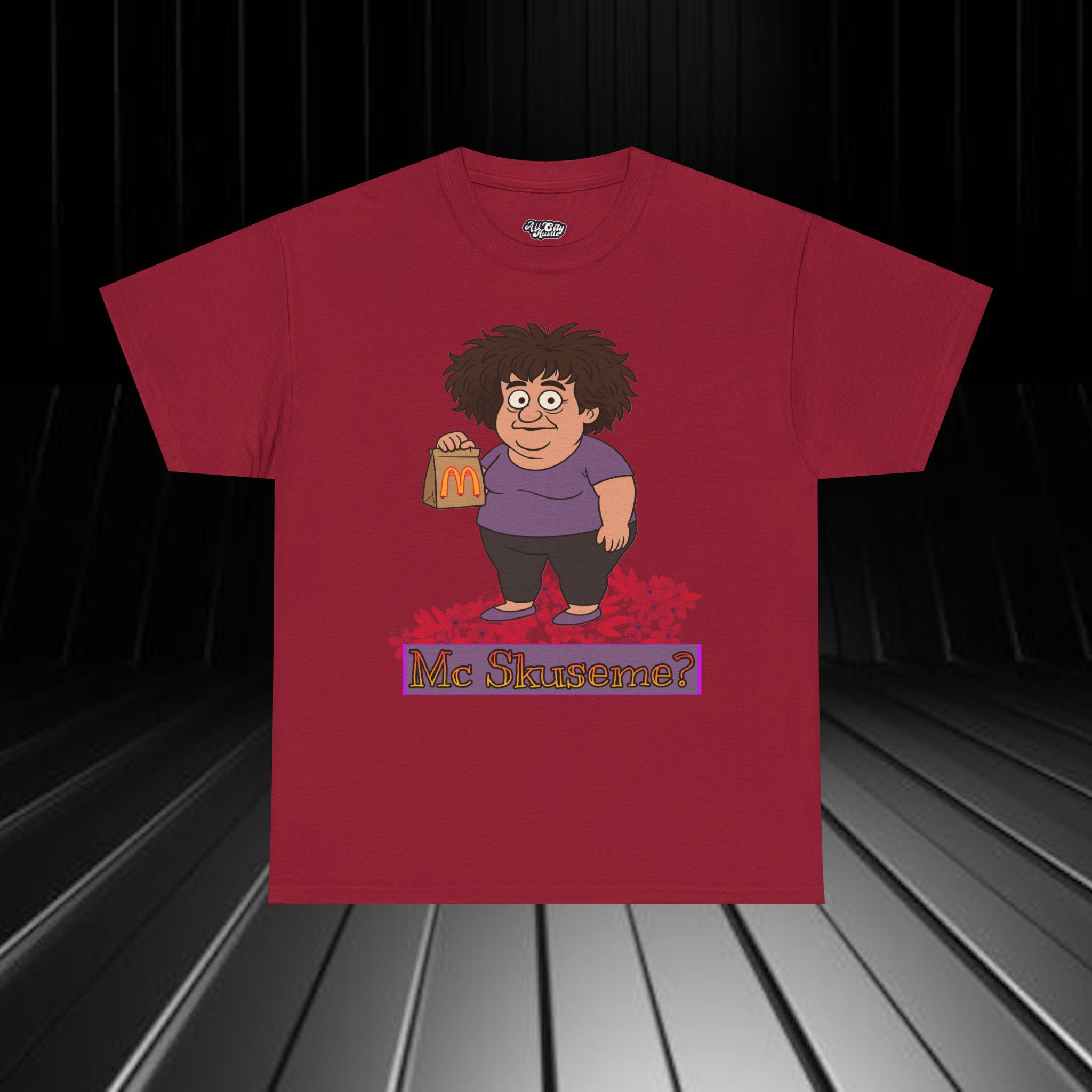 FUNNY2 Inspired by Humor Unisex Heavy Cotton Tee, Graphic Tee for Comic Lovers, Casual Wear, Birthday Gift, Gift for Friends - Image 2