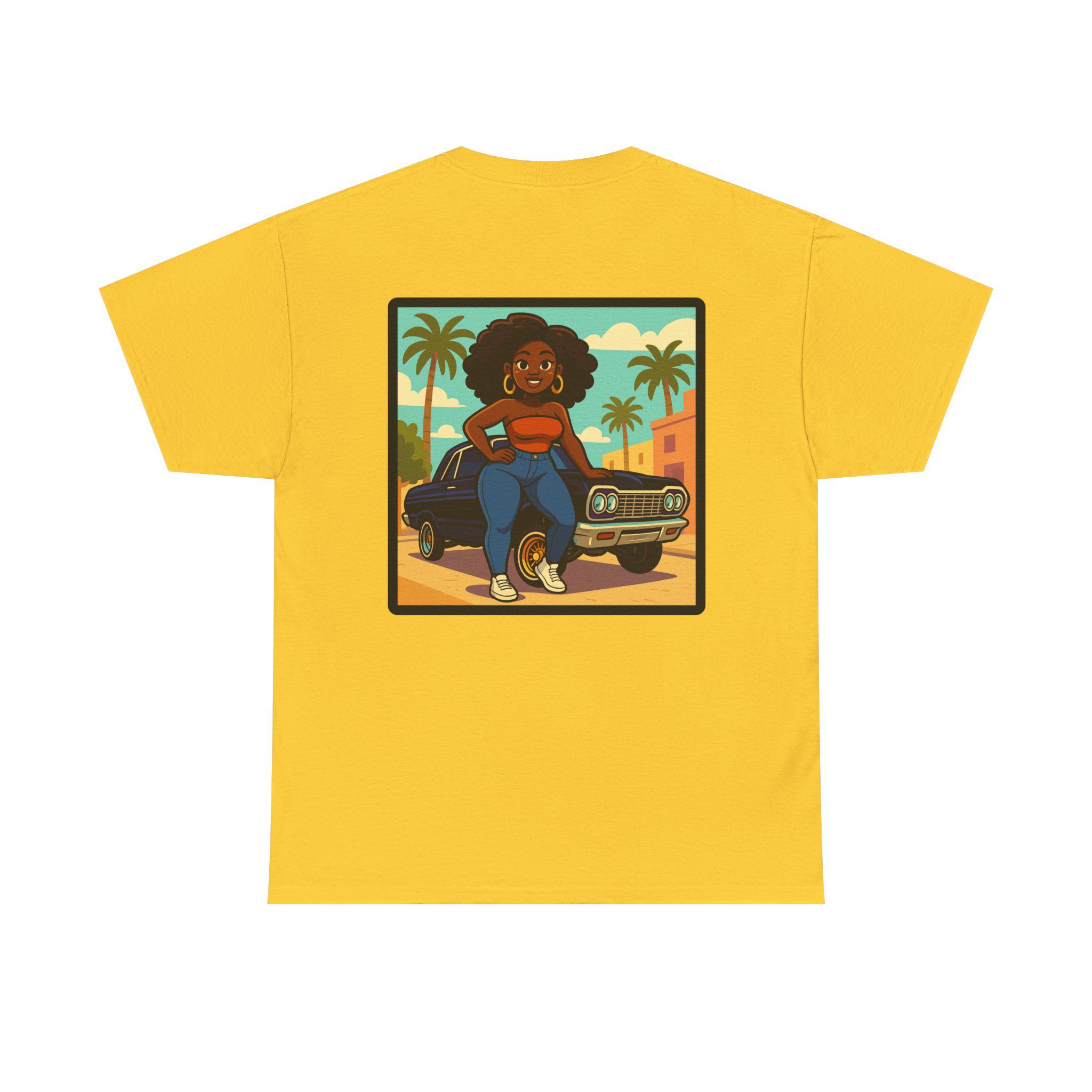 ACHLOWRIDER19 - 2 Sided Graphic Tee | Unisex Heavy Cotton Tee for Lowrider Lovers, Gifts, Retro Old School Vibes, Summer Wear, Casual Car Show Fashion - Image 26