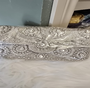 The Opulent Crystal Teardrop Evening Clutch