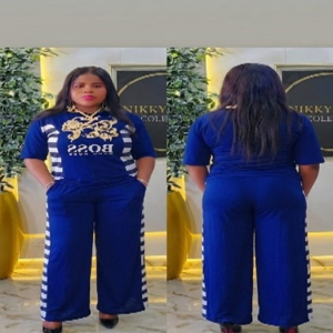 Signature Boss Luxury Wide-Leg Set