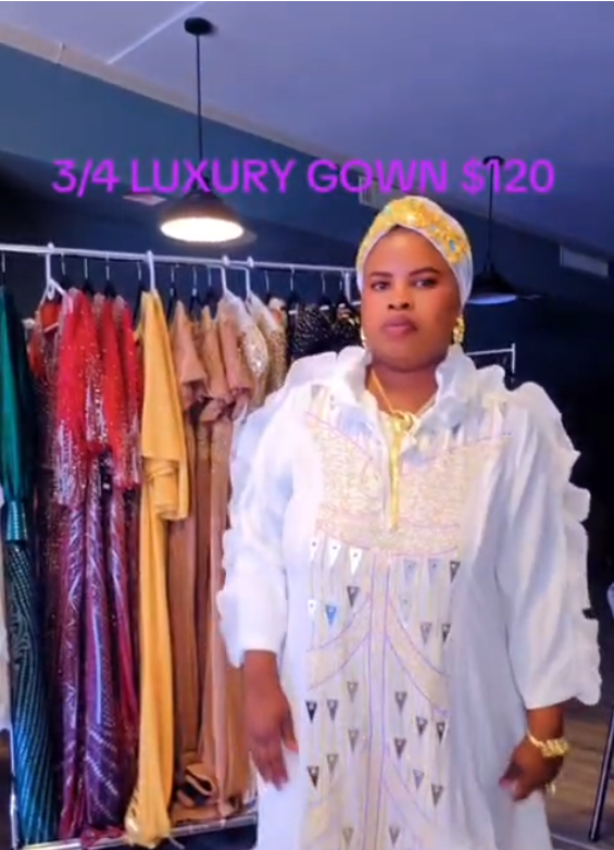 3/4 Luxury Gown